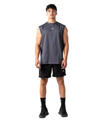 UNFINISHED CUT TEE - Grey
