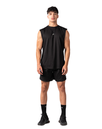 UNFINISHED CUT TEE - Black