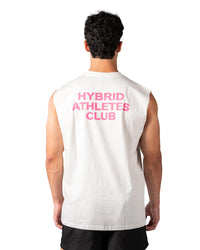 UNFINISHED CUT TEE. - White