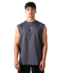 UNFINISHED CUT TEE - Grey