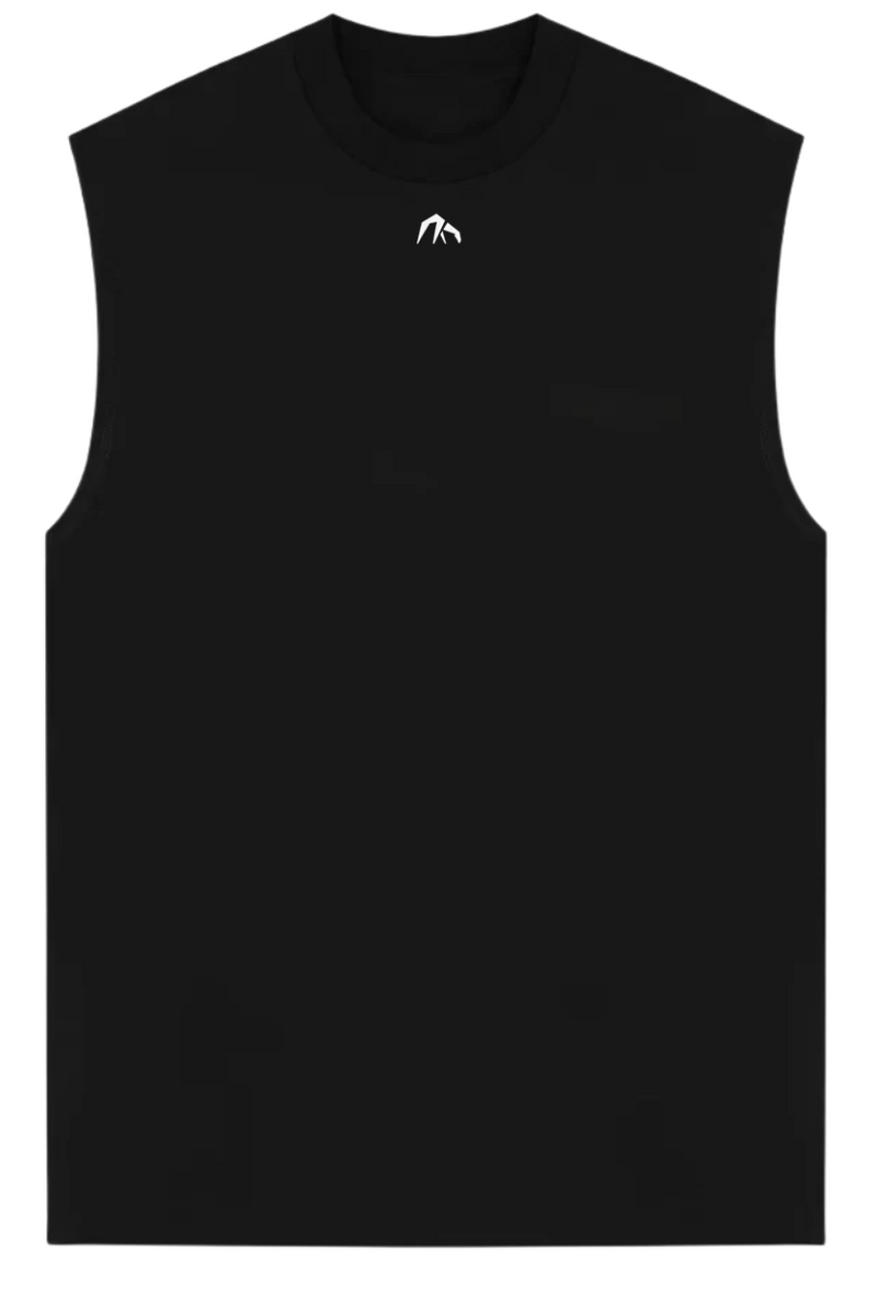UNFINISHED CUT TEE - Black
