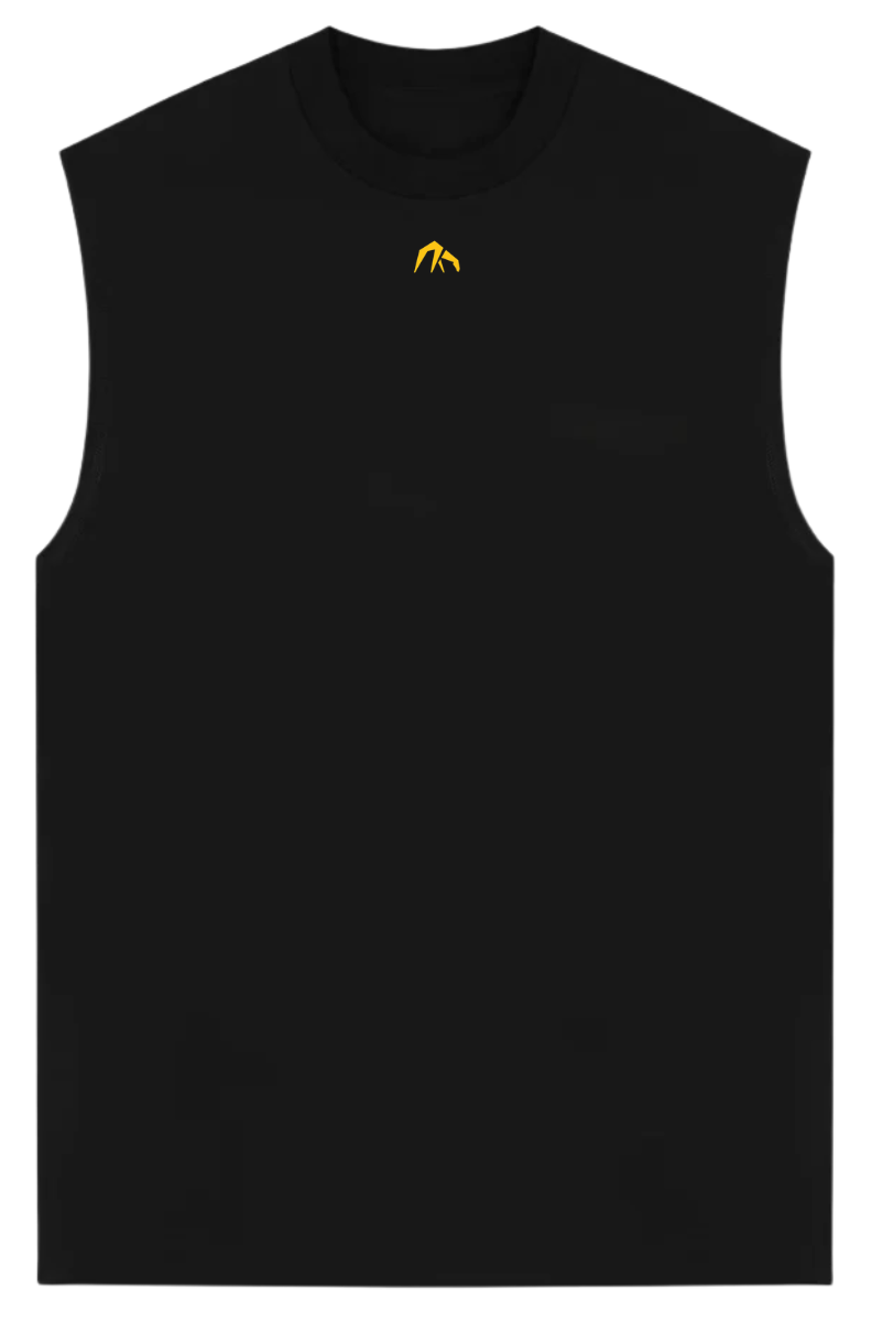 UNFINISHED CUT TEE - Black
