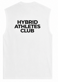 UNFINISHED CUT TEE - Black on White