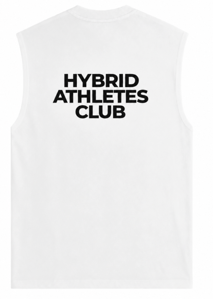 UNFINISHED CUT TEE - Black on White